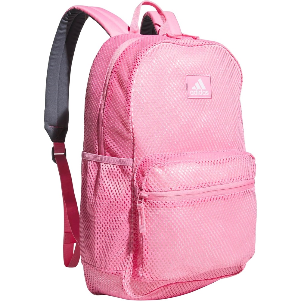 image:imageadidas Hermosa Mesh SeeThrough Backpack Festival Concert Stadium Beach Bag 29LBliss Pink2