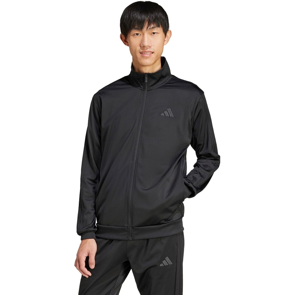 image:imageadidas Mens 3Stripes Tricot Track TopBlackBlack