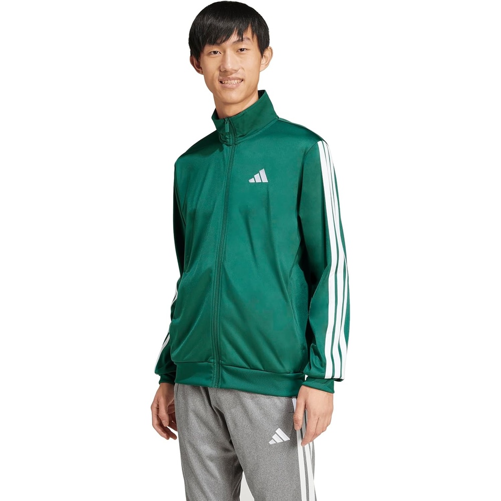 image:imageadidas Mens 3Stripes Tricot Track TopCollegiate Green