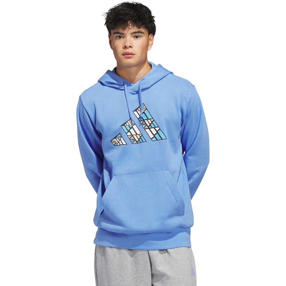 image:imageadidas Mens Big Logo Graphic HoodieBlue Fusion