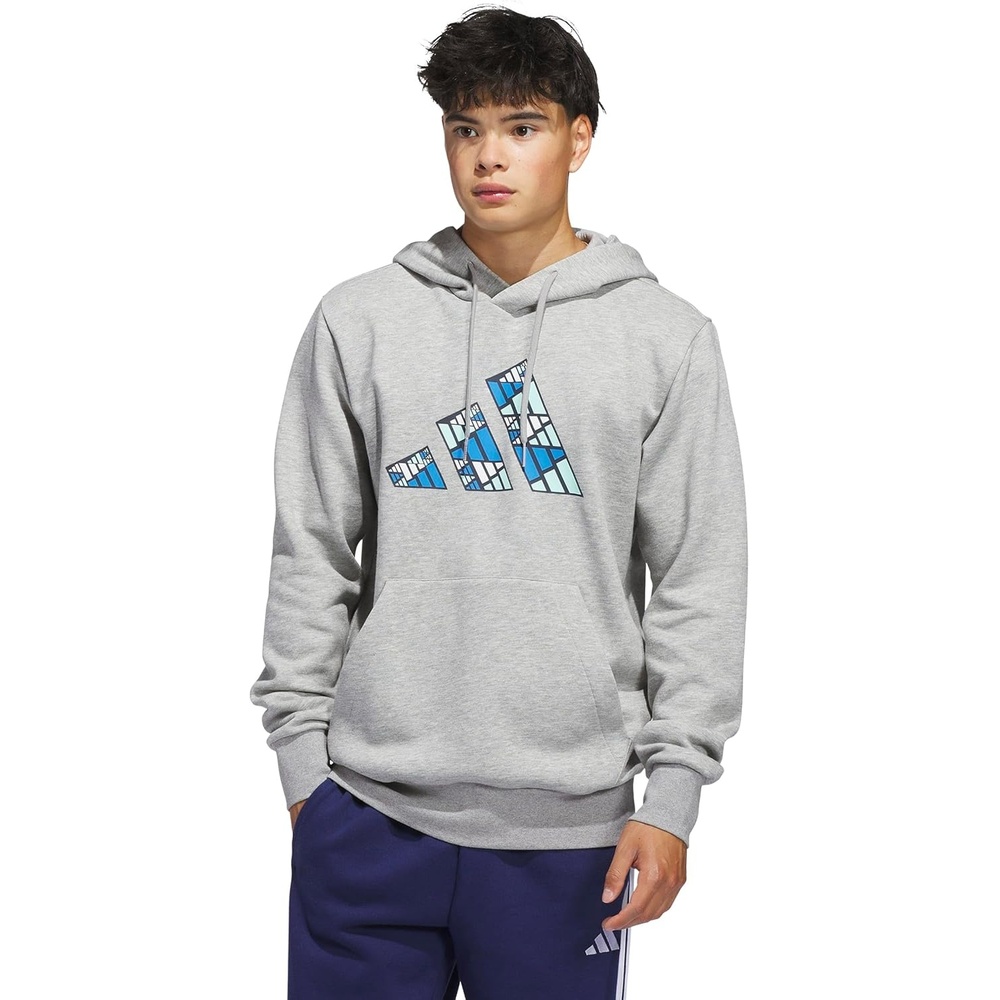 image:imageadidas Mens Big Logo Graphic HoodieMedium Grey Heather