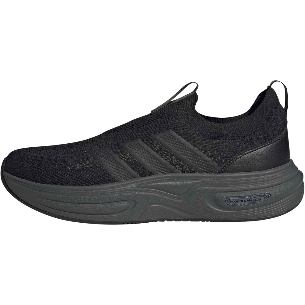 image:imageadidas Mens Cloudfoam Cuxxion Sock Slip On Sneakers Shoes Casual GreyBlackCarbonGrey