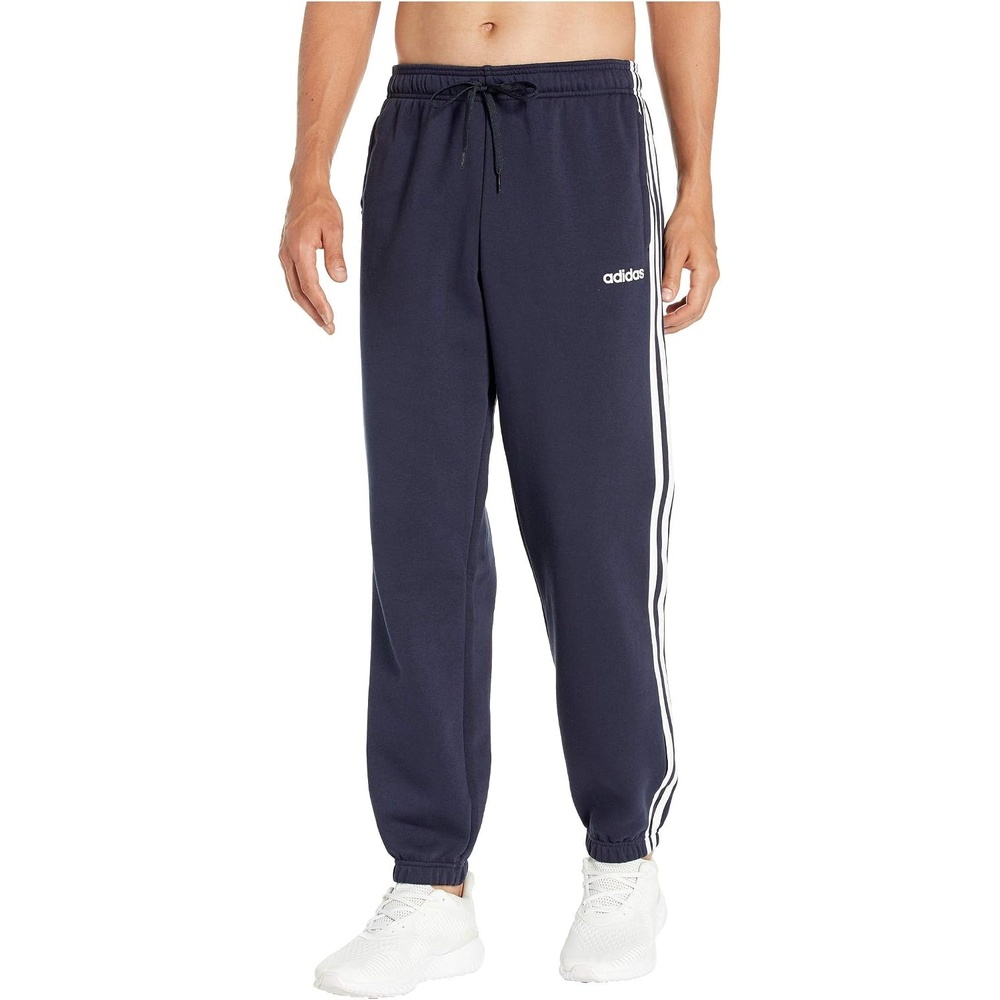 image:imageadidas Mens Essentials 3Stripes Fleece PantsLegend InkWhite