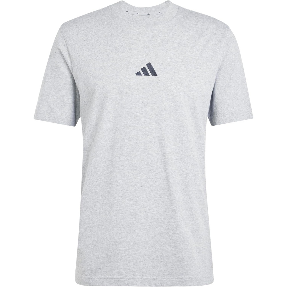 image:imageadidas Mens Essentials 3Stripes Single Jersey TShirtMedium Grey HeatherBlack
