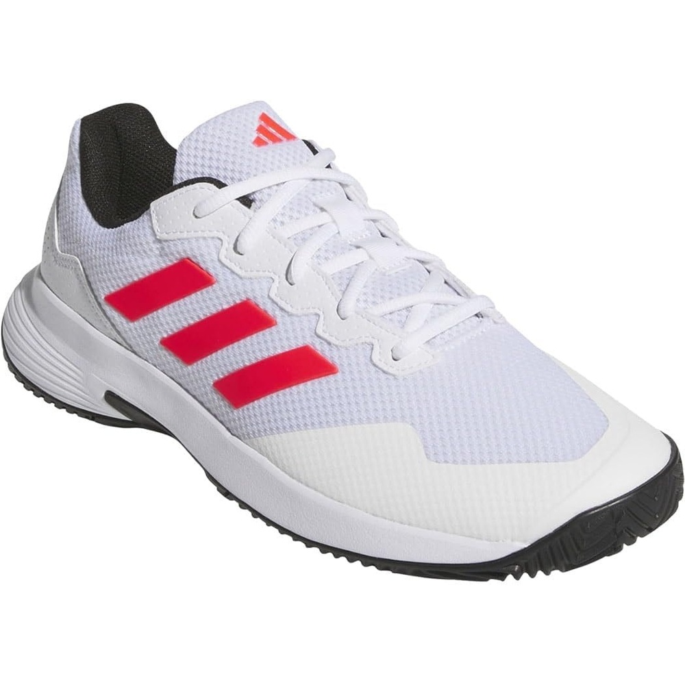 image:imageadidas Mens Gamecourt 2 Tennis ShoesFtwr WhiteLucid RedCore Black
