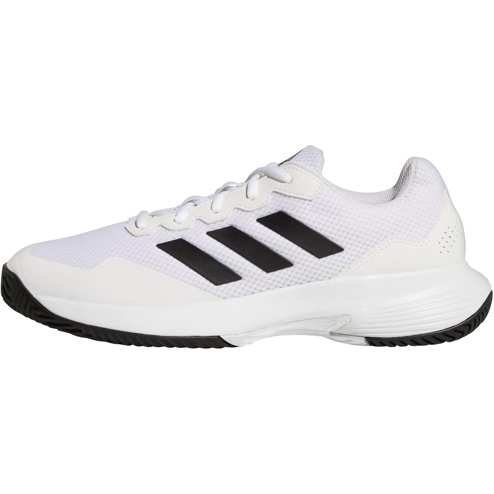 image:imageadidas Mens Gamecourt 2 Tennis ShoesWhiteCore BlackWhite