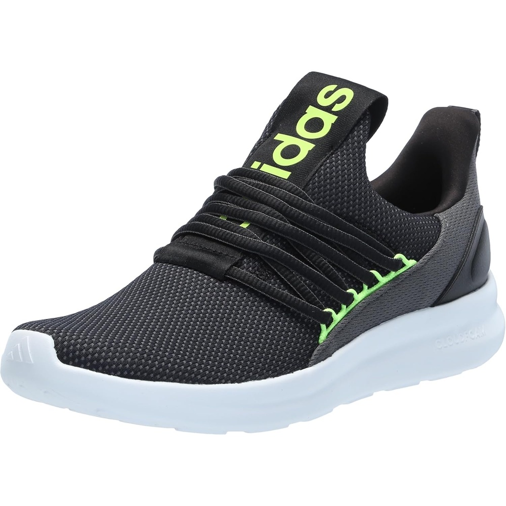 image:imageadidas Mens Lite Racer Adapt 70 Running ShoesBlackGreyLucid Lemon