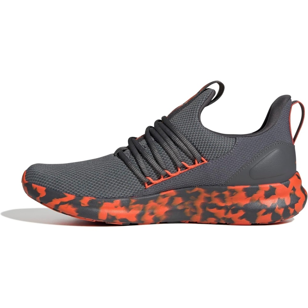 image:imageadidas Mens Lite Racer Adapt 70 Running ShoesGreySemi Impact OrangeGrey