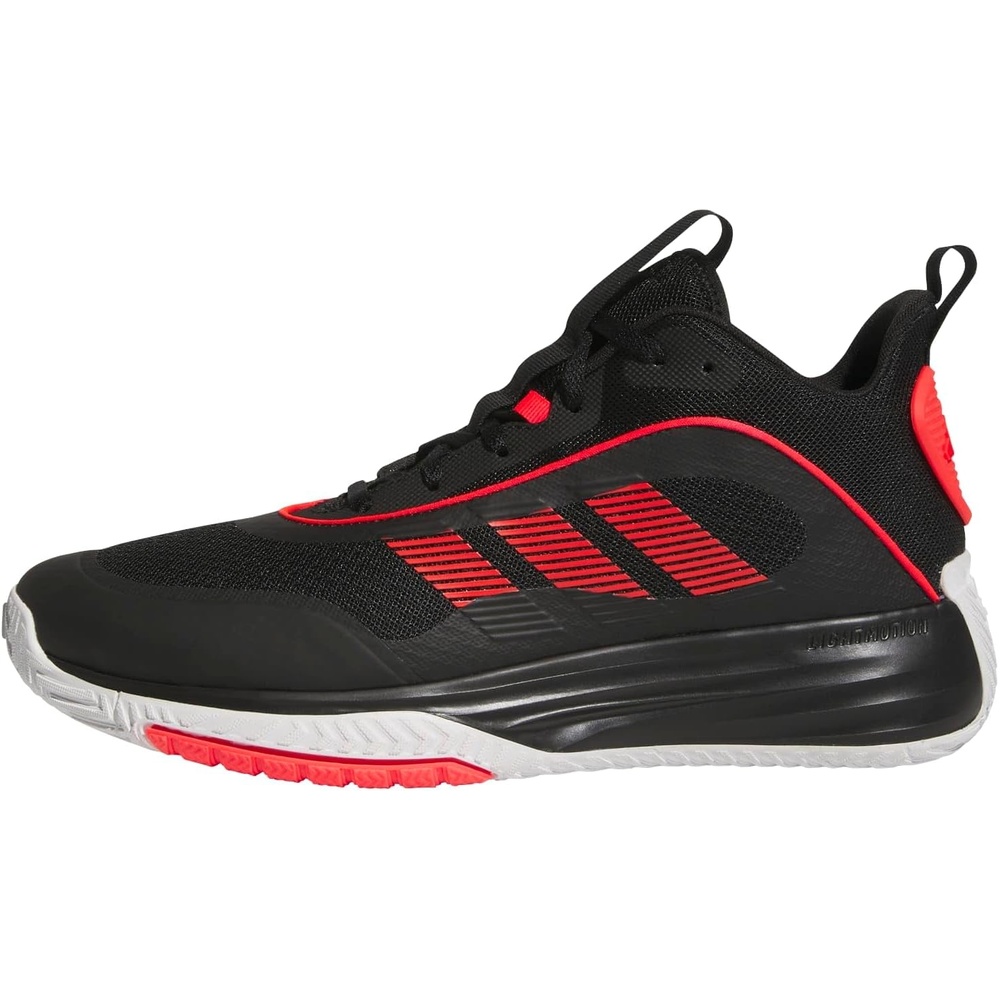 image:imageadidas Mens Own The Game 30 Basketball ShoeBlackLucid RedWhite
