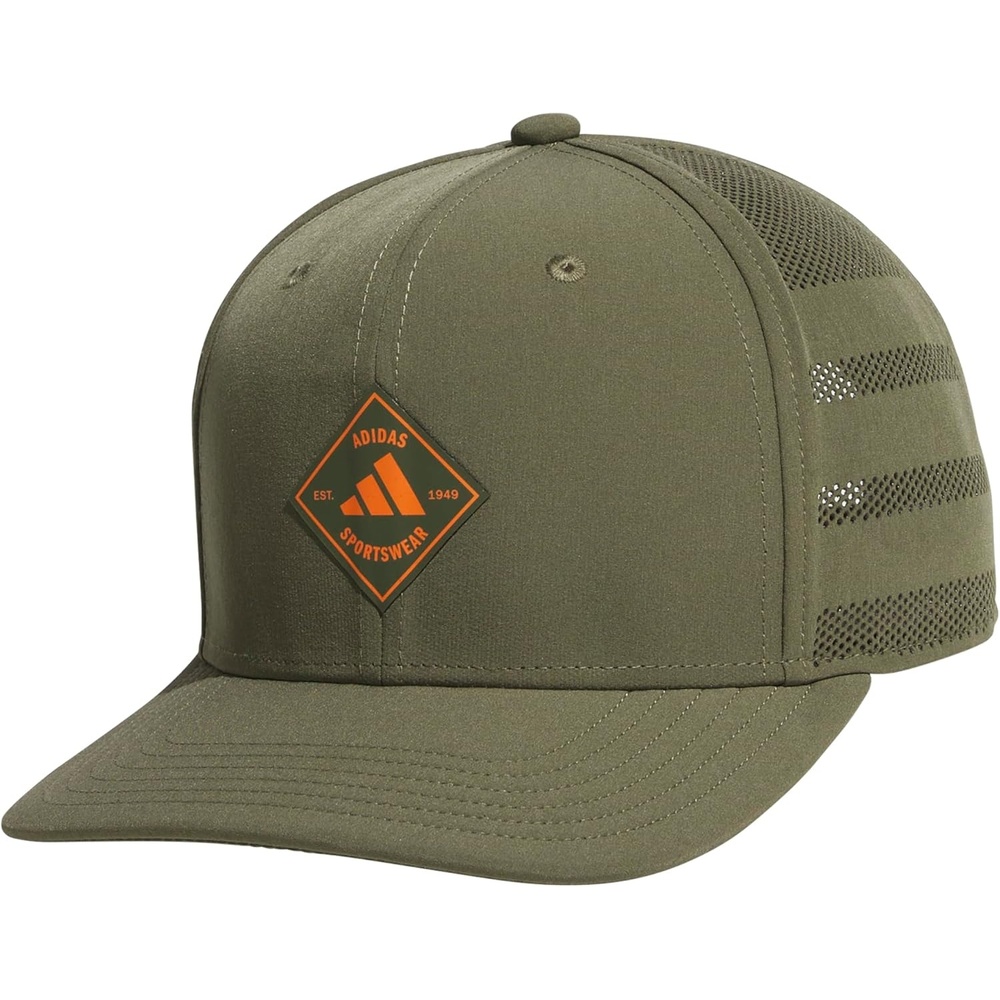 image:imageadidas Mens QuickDry Floatie Waterproof Hat  Lightweight Snapback CapOlive Strata GreenPure Orange