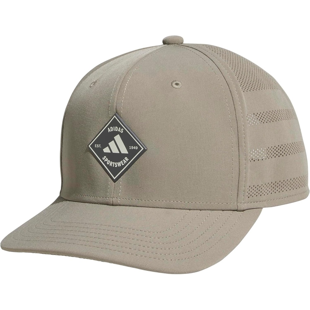 image:imageadidas Mens QuickDry Floatie Waterproof Hat Lightweight Snapback CapSilver Pebble GreyGrey FiveOff White