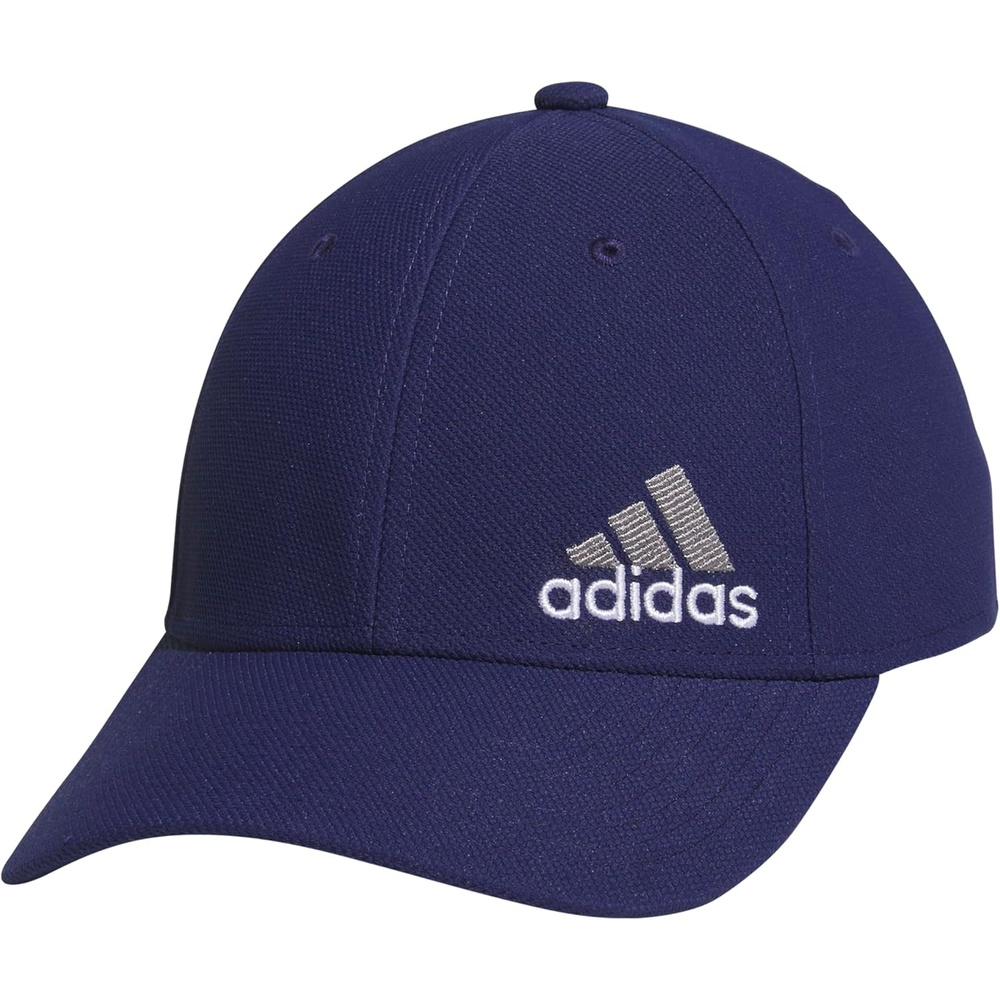 image:imageadidas Mens Release 3 Structured Stretch Fit CapDark BlueGreyWhite