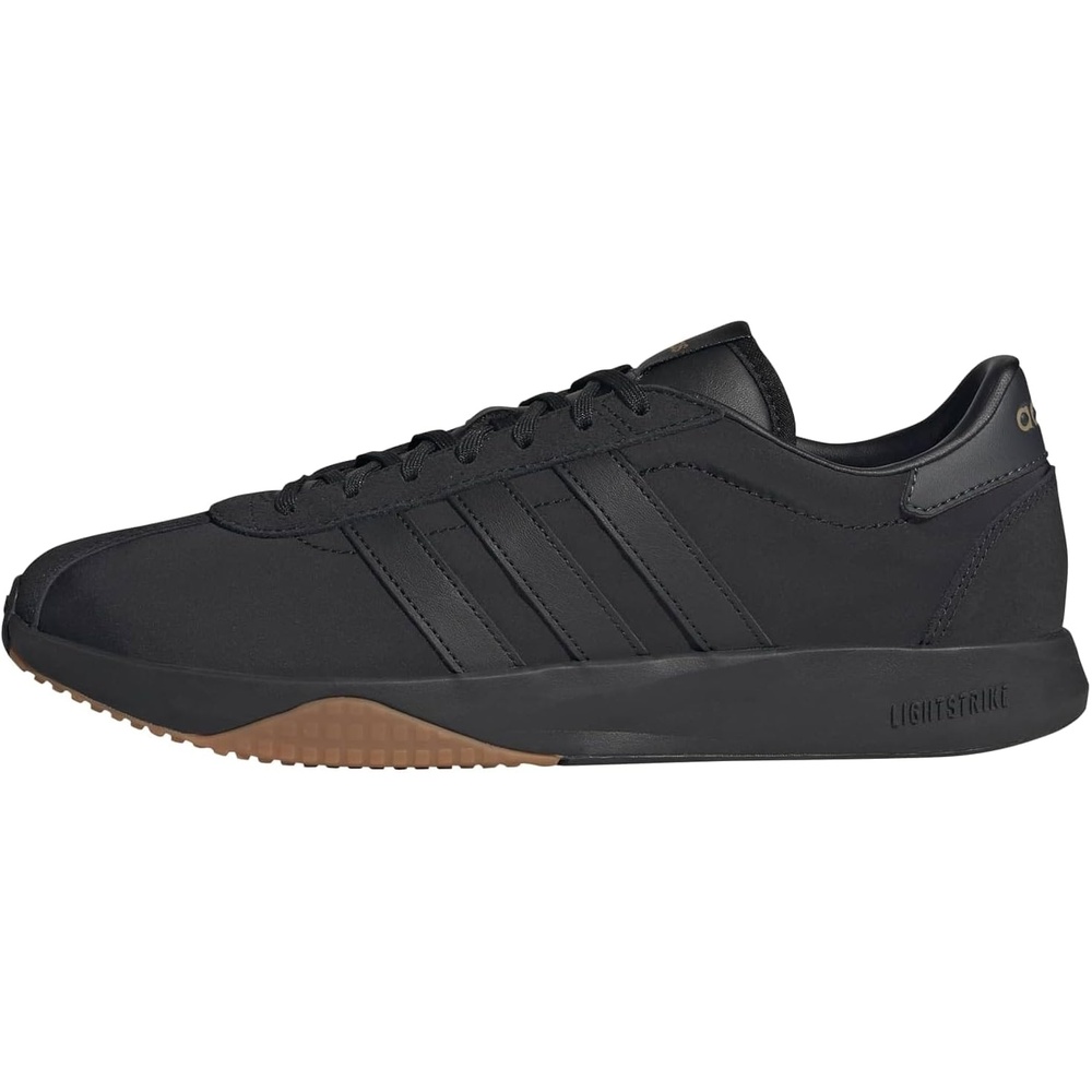image:imageadidas Mens Run 7626 Lace Up Sneakers Shoes Casual WhiteBlackBlackAmber Gum
