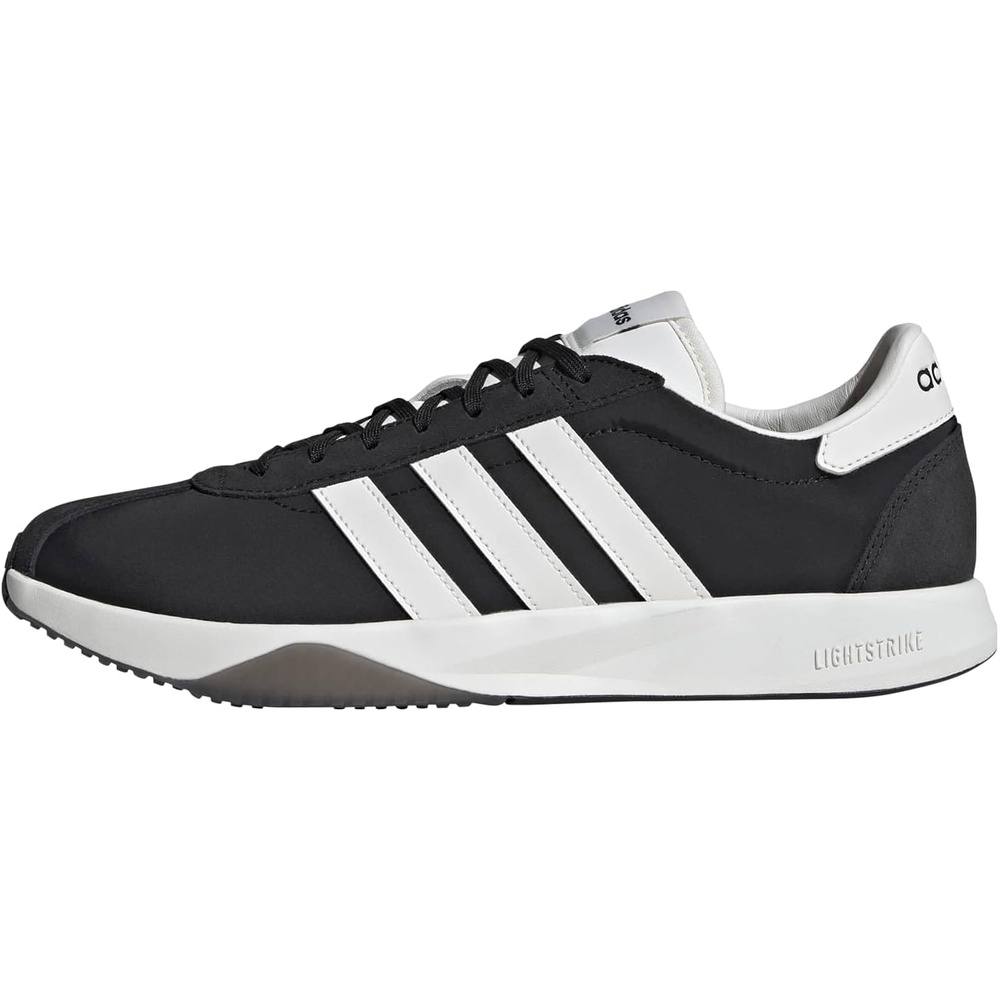 image:imageadidas Mens Run 7626 Lace Up Sneakers Shoes Casual WhiteBlackWhiteBlack