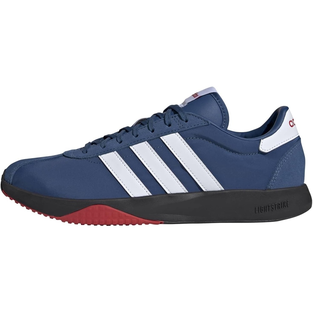 image:imageadidas Mens Run 7626 Lace Up Sneakers Shoes Casual  WhiteDusky PetrolWhiteBetter Scarlet