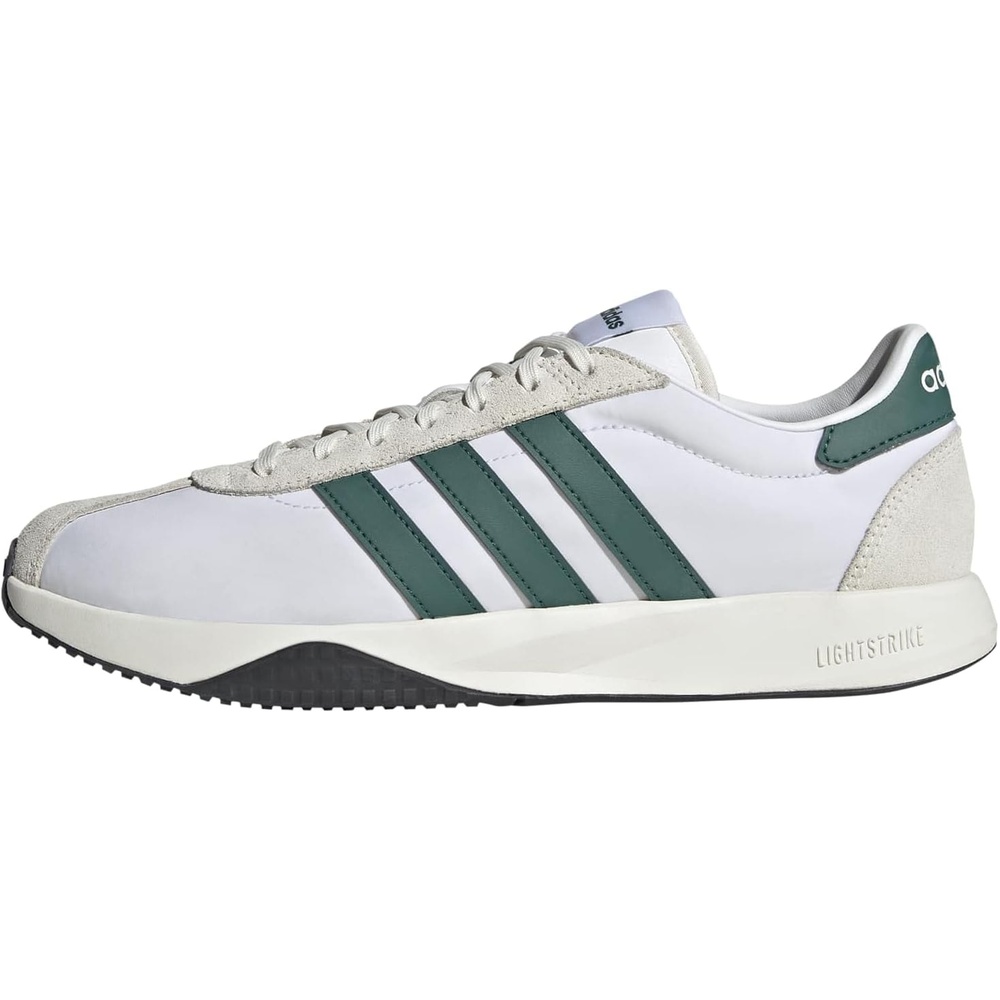 image:imageadidas Mens Run 7626 Lace Up Sneakers Shoes Casual  WhiteWhiteCollegiate GreenWhite