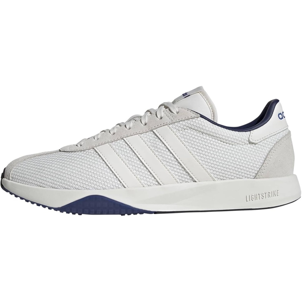 image:imageadidas Mens Run 7626 Lace Up Sneakers Shoes Casual WhiteWhiteWhiteDark Blue