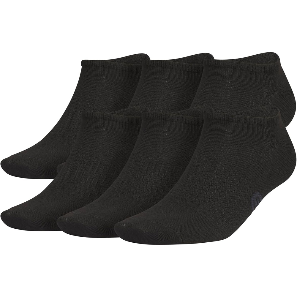 image:imageadidas Mens Superlite No Show Socks 6 Pairs Lightweight amp BreathableClassicBlackNight Grey