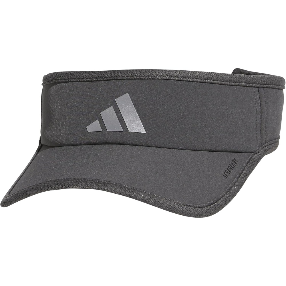 image:imageadidas Mens Superlite Visor Lightweight MoistureWicking Running HatGrey SixSilver Metallic3