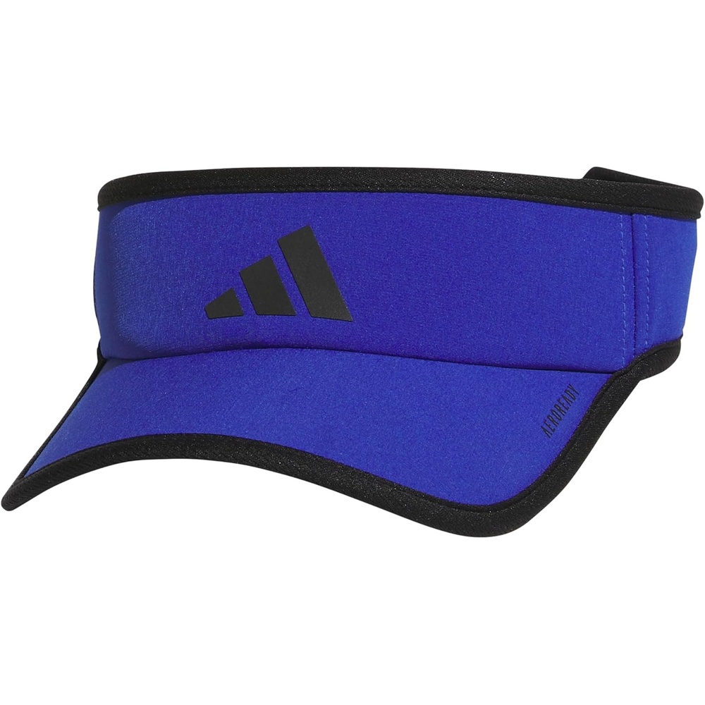 image:imageadidas Mens Superlite Visor  Lightweight MoistureWicking Running HatSemi Lucid BlueBlack3