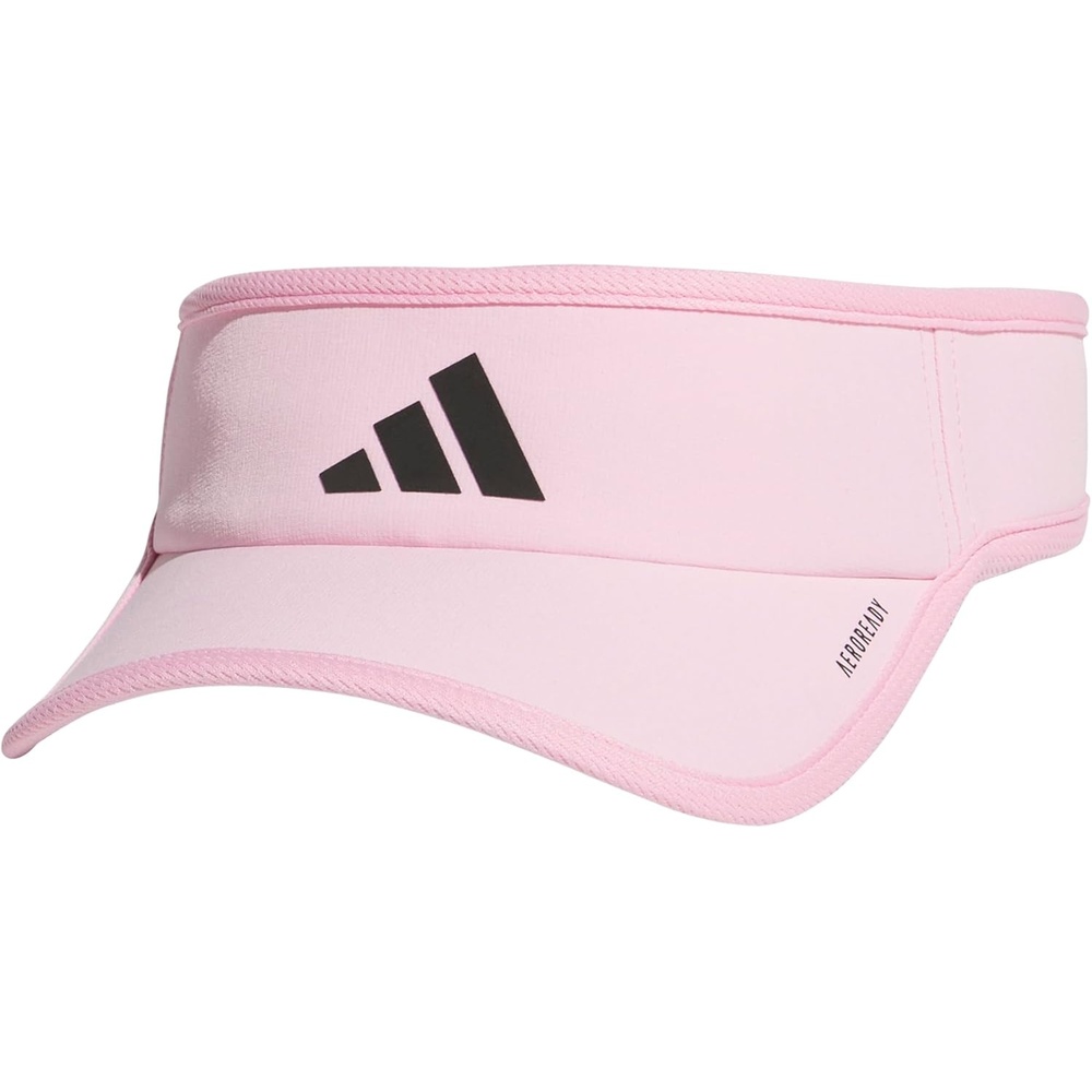 image:imageadidas Mens Superlite Visor  Lightweight MoistureWicking Running HatTrue PinkBlack3
