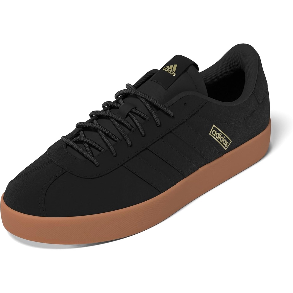 image:imageadidas Mens VL Court 30 SneakersBlackGold MetallicGum