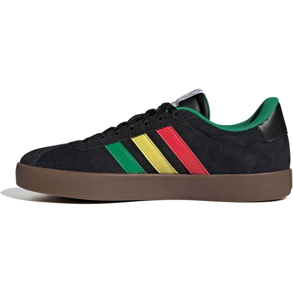 image:imageadidas Mens VL Court 30 SneakersBlackGreenPure Ruby