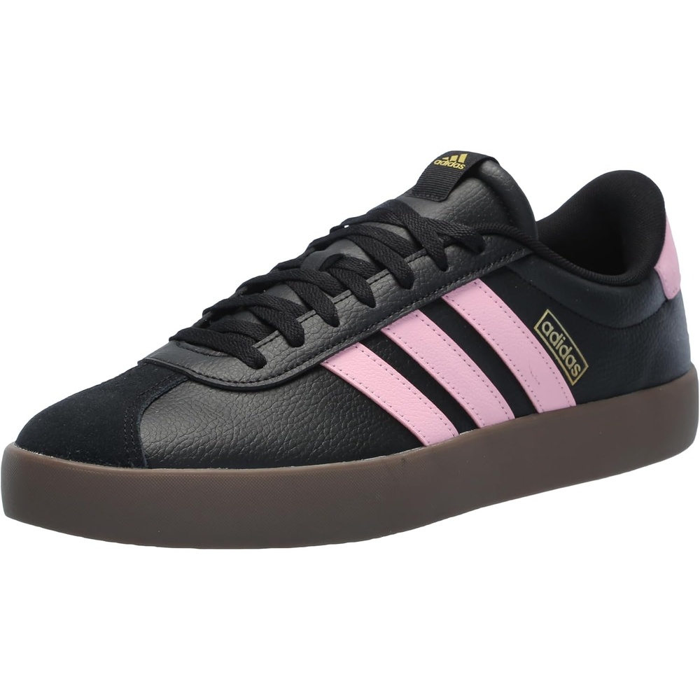 image:imageadidas Mens VL Court 30 SneakersBlackTrue PinkGold Metallic