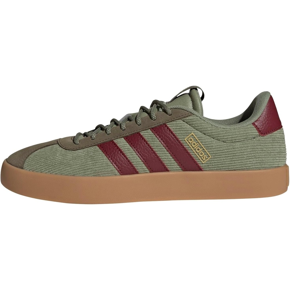 image:imageadidas Mens VL Court 30 SneakersTent GreenShadow RedOlive Strata