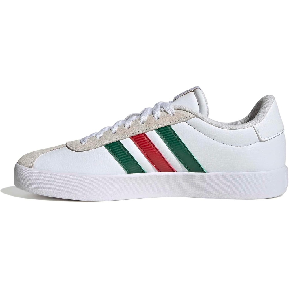image:imageadidas Mens VL Court 30 SneakersWhiteDark GreenPower Red