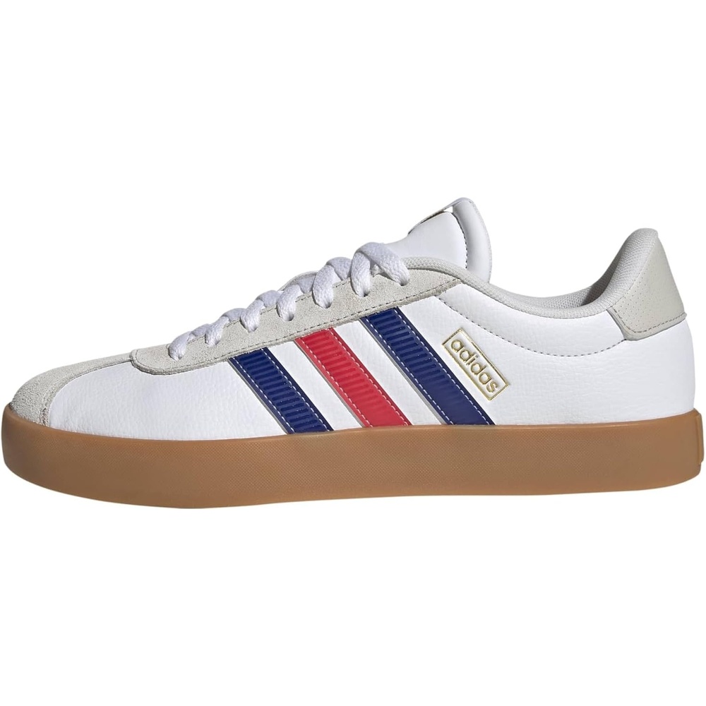 image:imageadidas Mens VL Court 30 SneakersWhitePure RubyMystery Ink