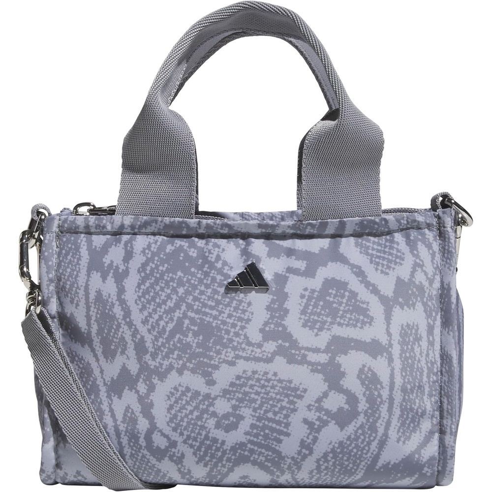 image:imageadidas Micro Mini Tote Handbag Premium Crossbody BagReptile Halo SilvergreyGrey