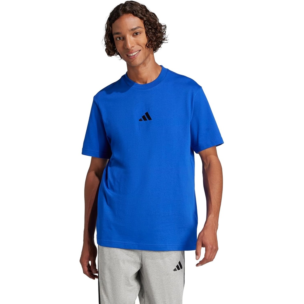 image:imageadidas Originals Mens Essentials Small Logo Single Jersey TShirtTeam Royal BlueBlack