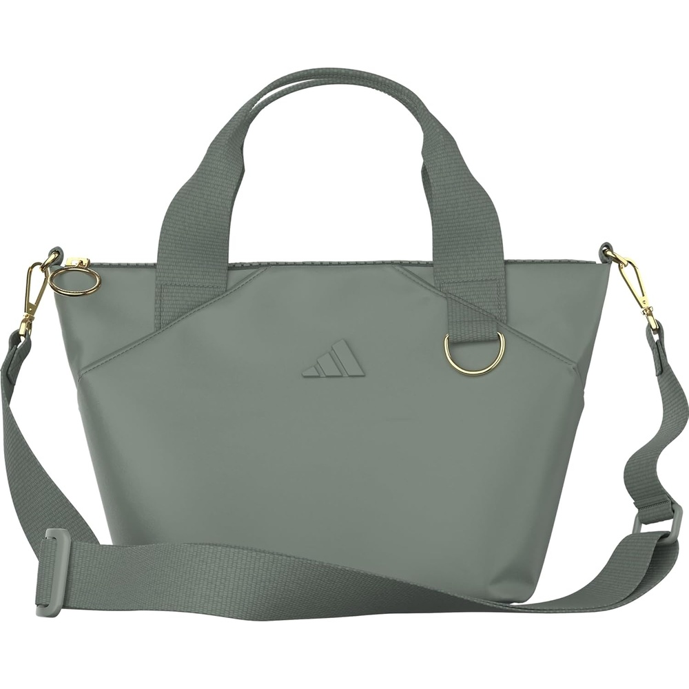 image:imageadidas Small Tote Mini Bag for Women and MenPremiumSilver GreenGold Metallic