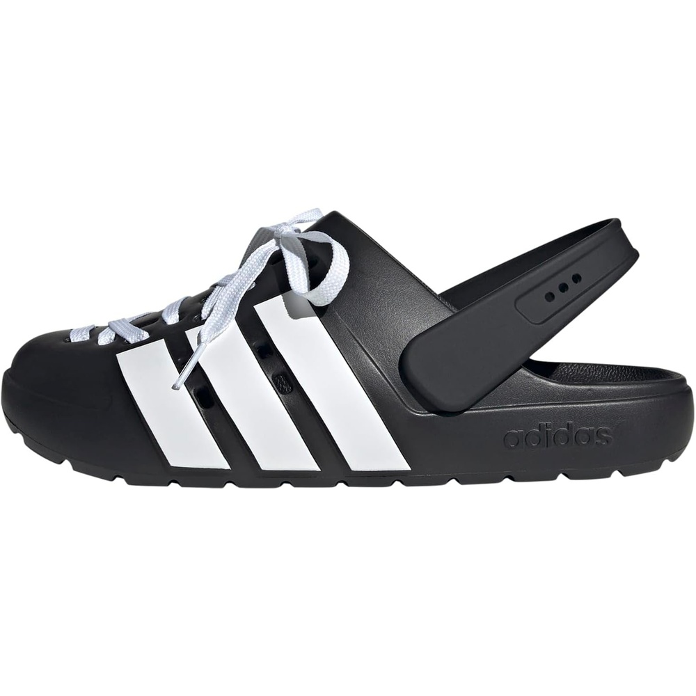 image:imageadidas Unisex Adult Adilette Clog 20 ClogsBlackWhiteBlackLace