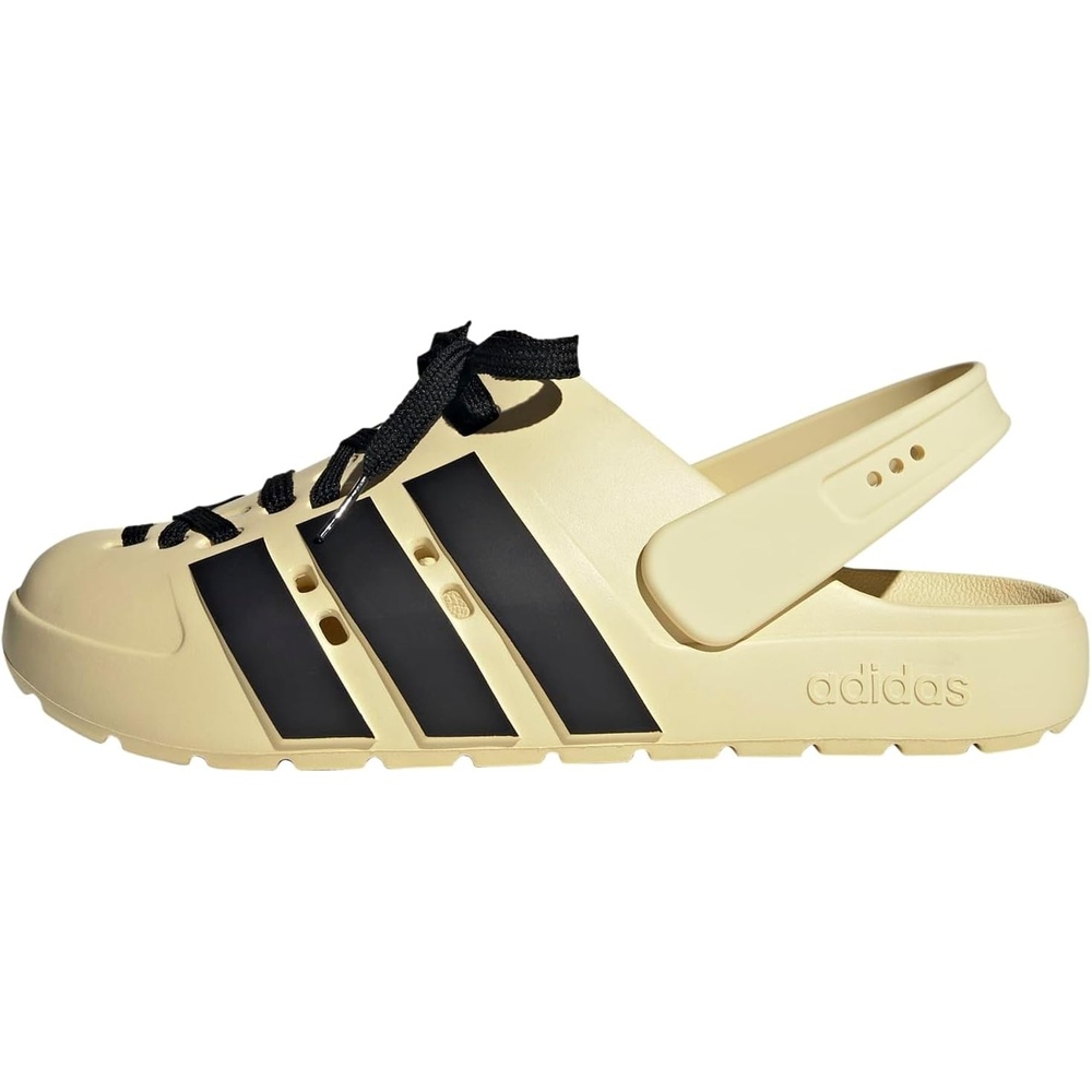image:imageadidas Unisex Adult Adilette Clog 20 ClogsWarm VanillaBlackGold Metallic