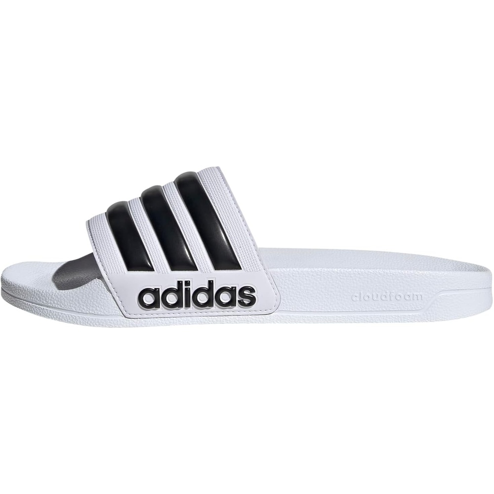 image:imageadidas Unisex Adult Adilette Shower Slide SandalWhiteBlackBlack2022