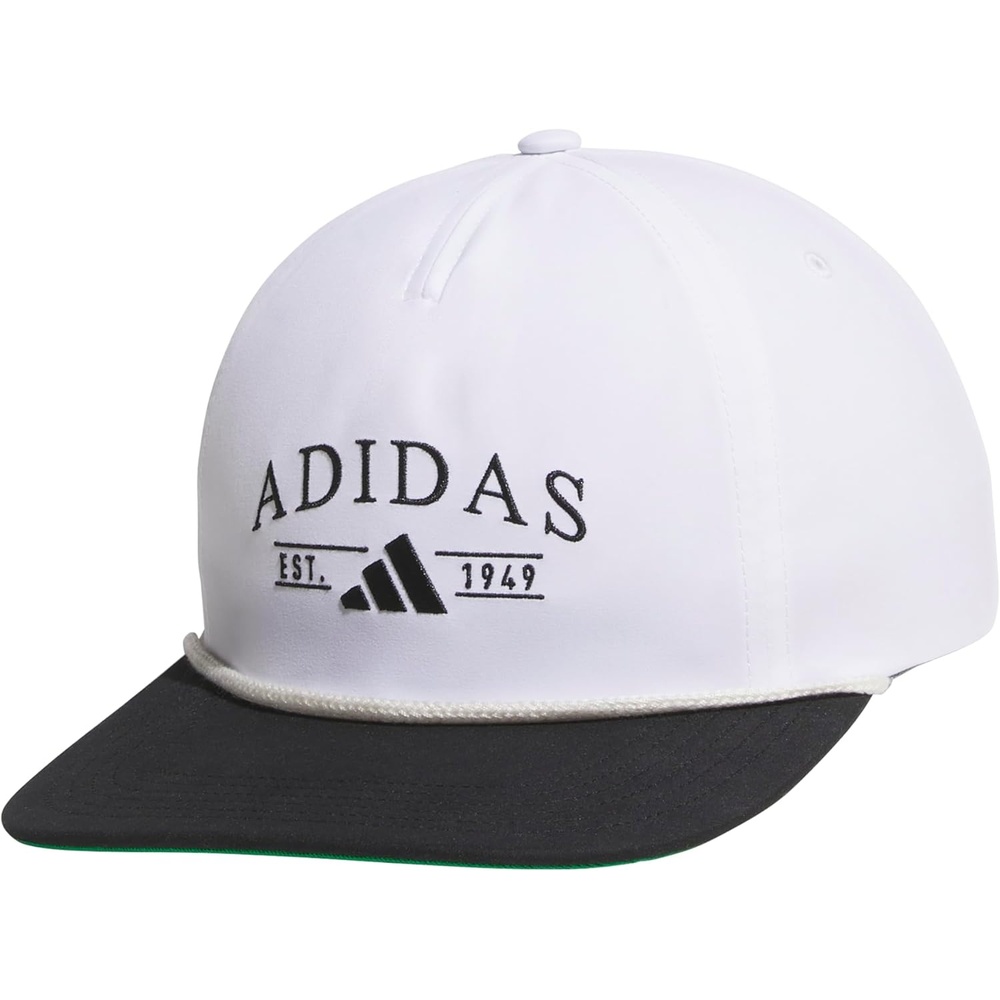 image:imageadidas Unisex Adult Foundation Strapback Hat Adjustable Baseball Cap with Classic LogoOff WhiteBlack