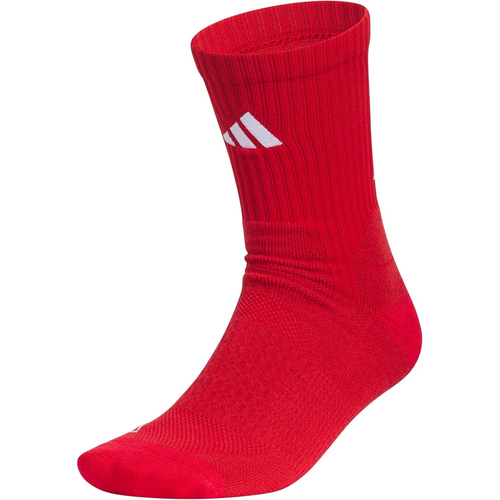 image:imageadidas Unisex Select Basketball Socks 1 PairTeam Power Red 2White2Crew