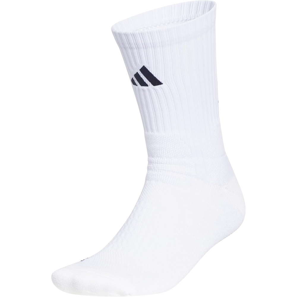 image:imageadidas Unisex Select Basketball Socks 1 PairWhiteTeam Navy Blue 22Quarter