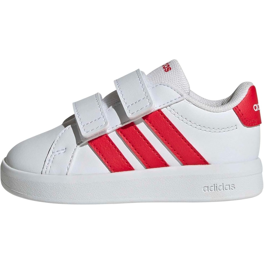 image:imageadidas UnisexBaby Grand Court 30 Hook amp LoopWhitePure RubyPure Ruby