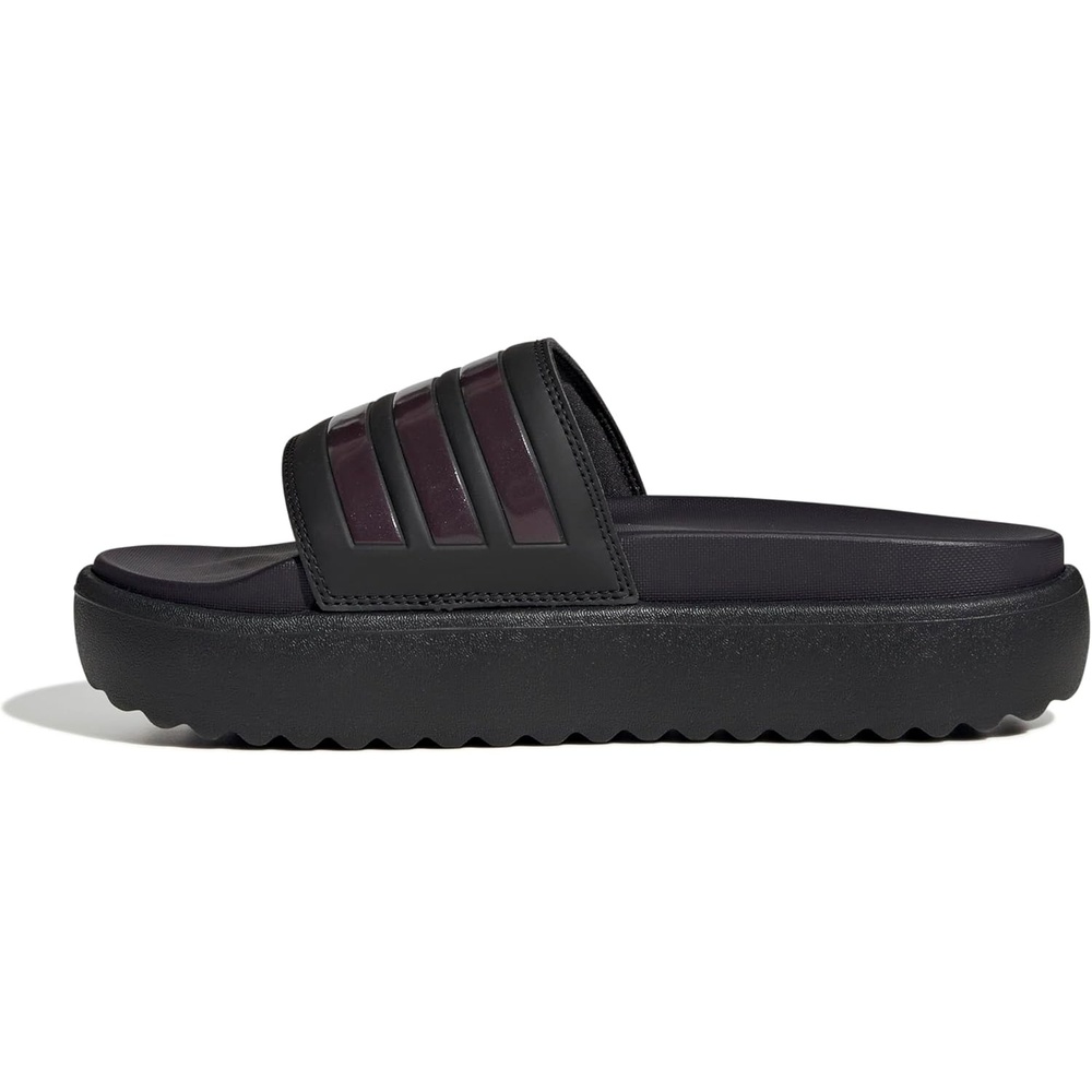 image:imageadidas Womens Adilette Platform Slide SandalsBlackAurora MetAurora Black