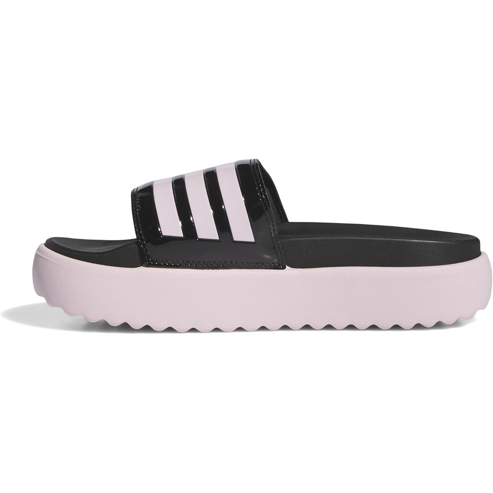 image:imageadidas Womens Adilette Platform Slide SandalsBlackClear PinkClear Pink