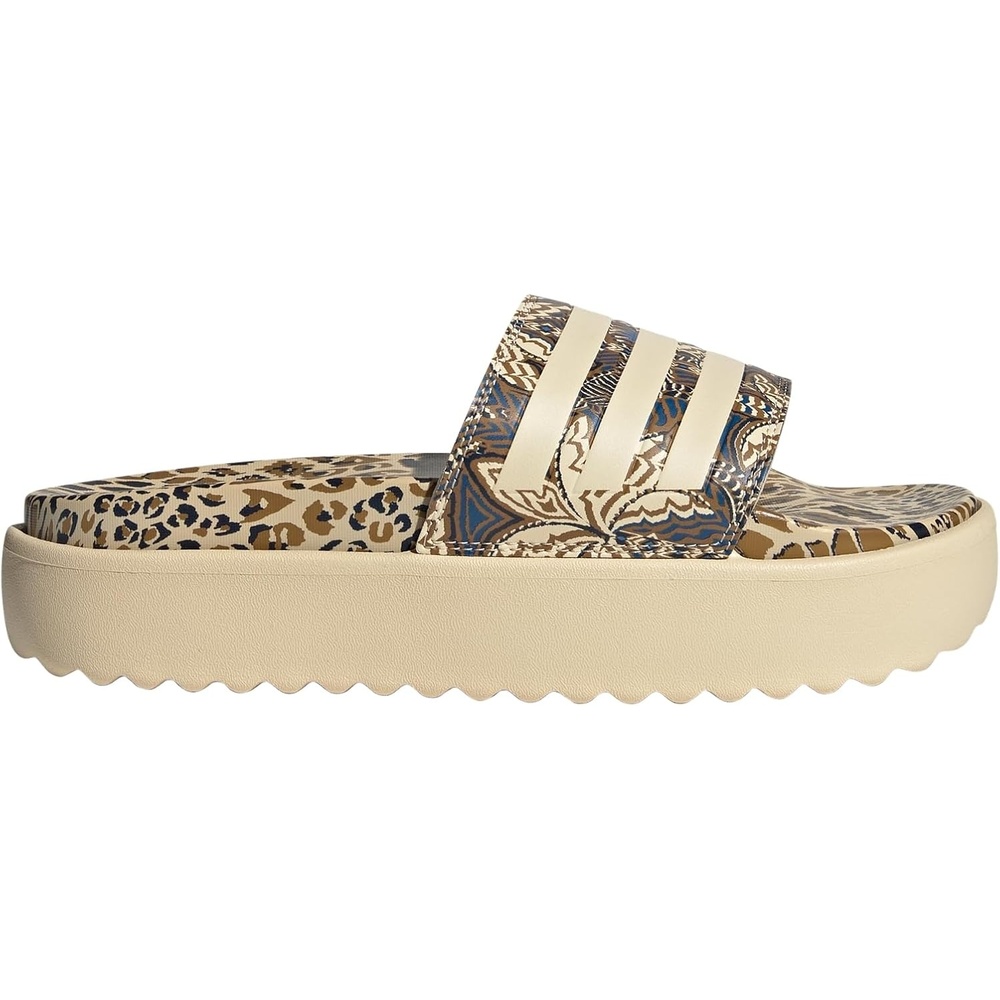 image:imageadidas Womens Adilette Platform Slide SandalsCrystal SandCrystal SandCrystal Sand