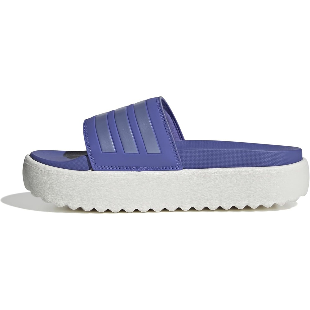 image:imageadidas Womens Adilette Platform Slide SandalsSemi Cobalt BlueBlue Spark MetWhite