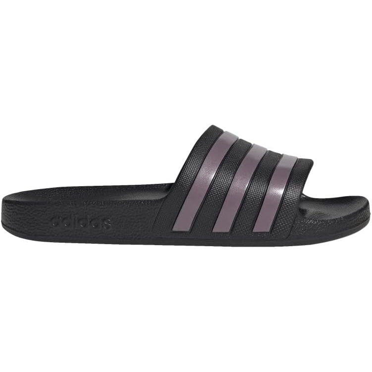 image:imageadidas Womens Adilette SandalBlackMatt Purple MetallicBlack