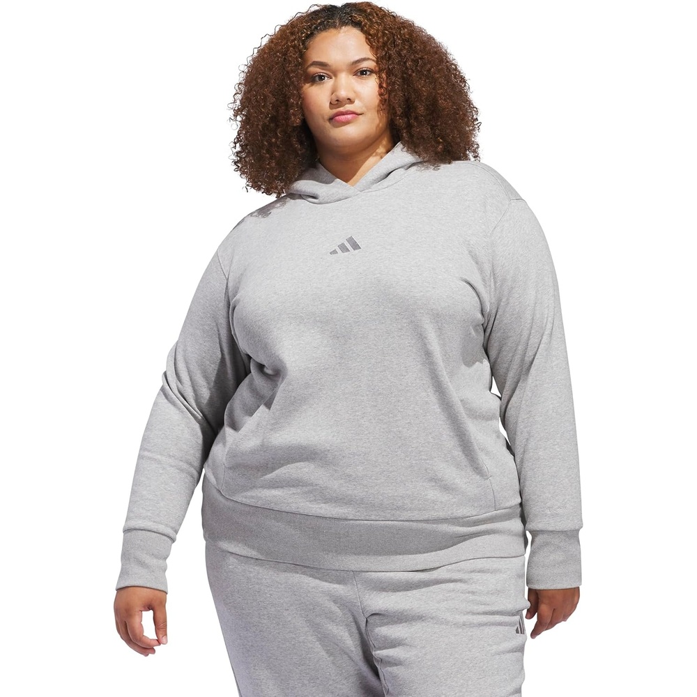 image:imageadidas Womens All Szn Fleece Loose HoodieMedium Grey Heather