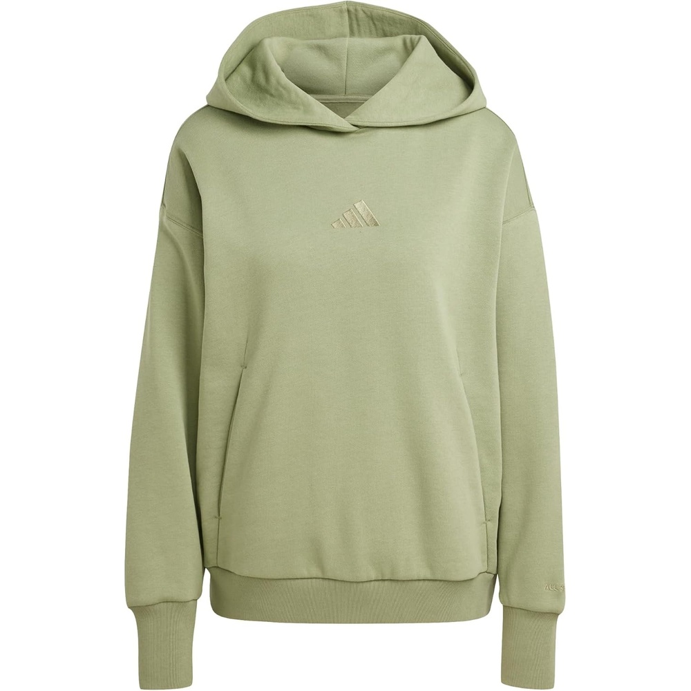 image:imageadidas Womens All Szn Fleece Loose HoodieTent Green