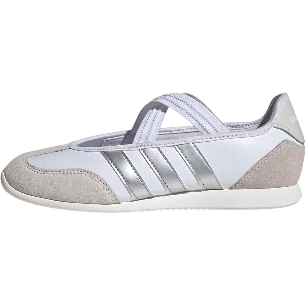 image:imageadidas Womens Barreda Mary Jane ShoesWhiteSilver MetallicOff White