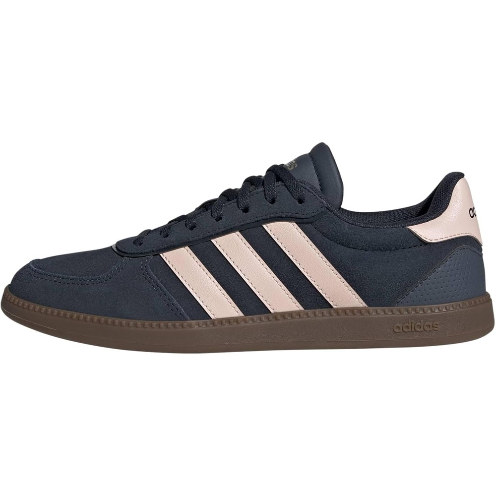image:imageadidas Womens Breaknet Sleek SneakersAurora InkBlush PinkWhite